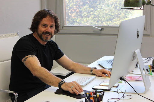 Gino Venturelli en su estudio. Fotografía cedida por Gino Venturelli