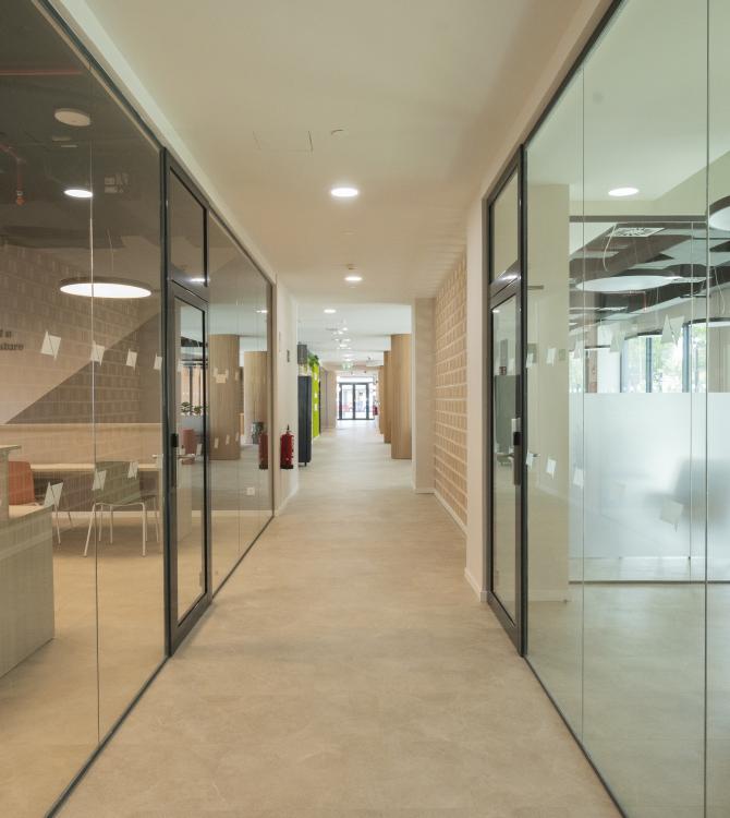 Residencia Universitaria AMRO en Sevilla. Fotografía cedida por Gerflor