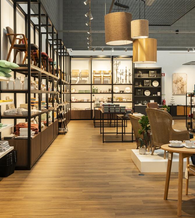 Flagship store de Gato Preto en Vila do Conde, Oporto. Fotografía cedida por Gerflor